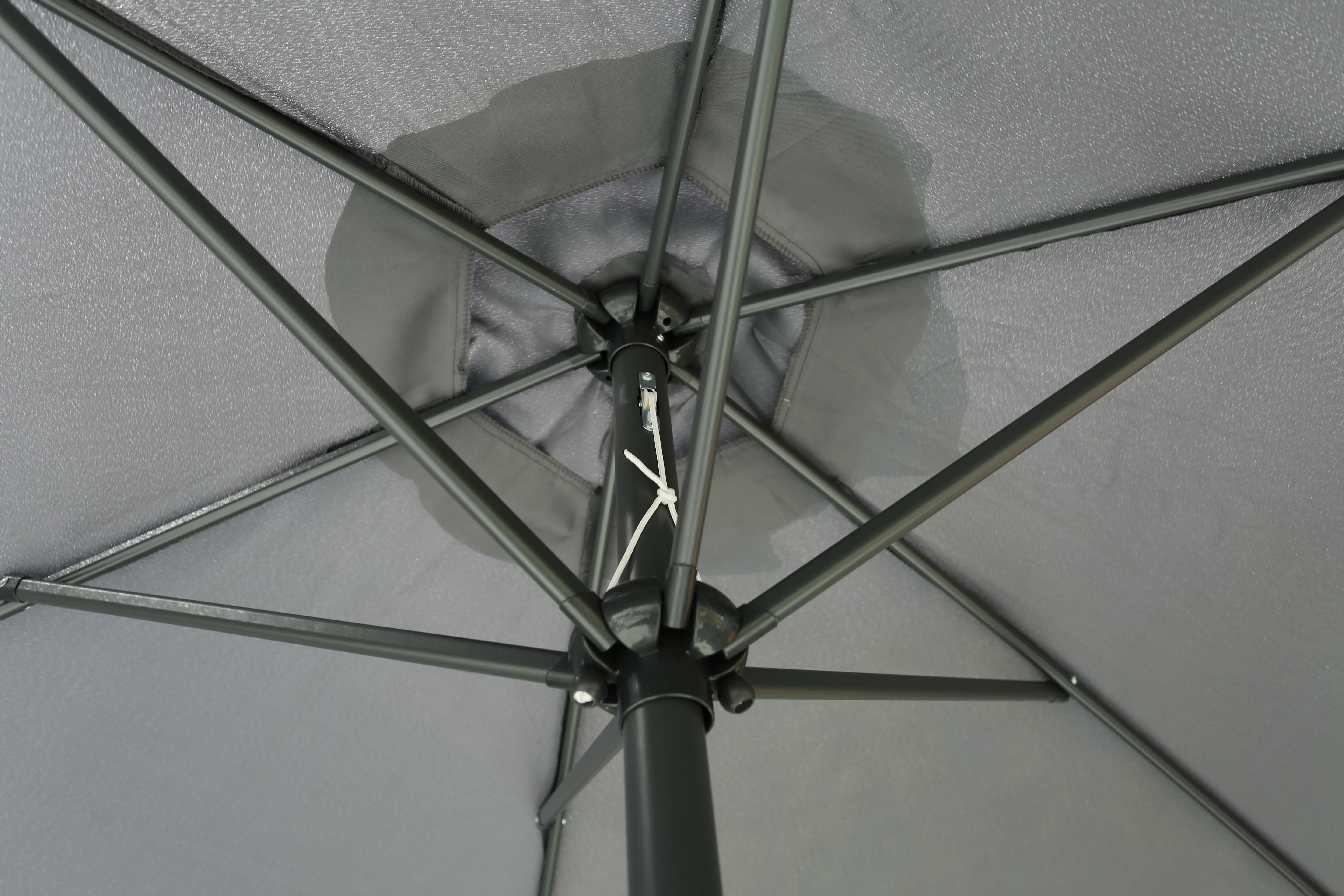 ENJOi Royal Round Aluminium 3m Grey Parasol - Image 5