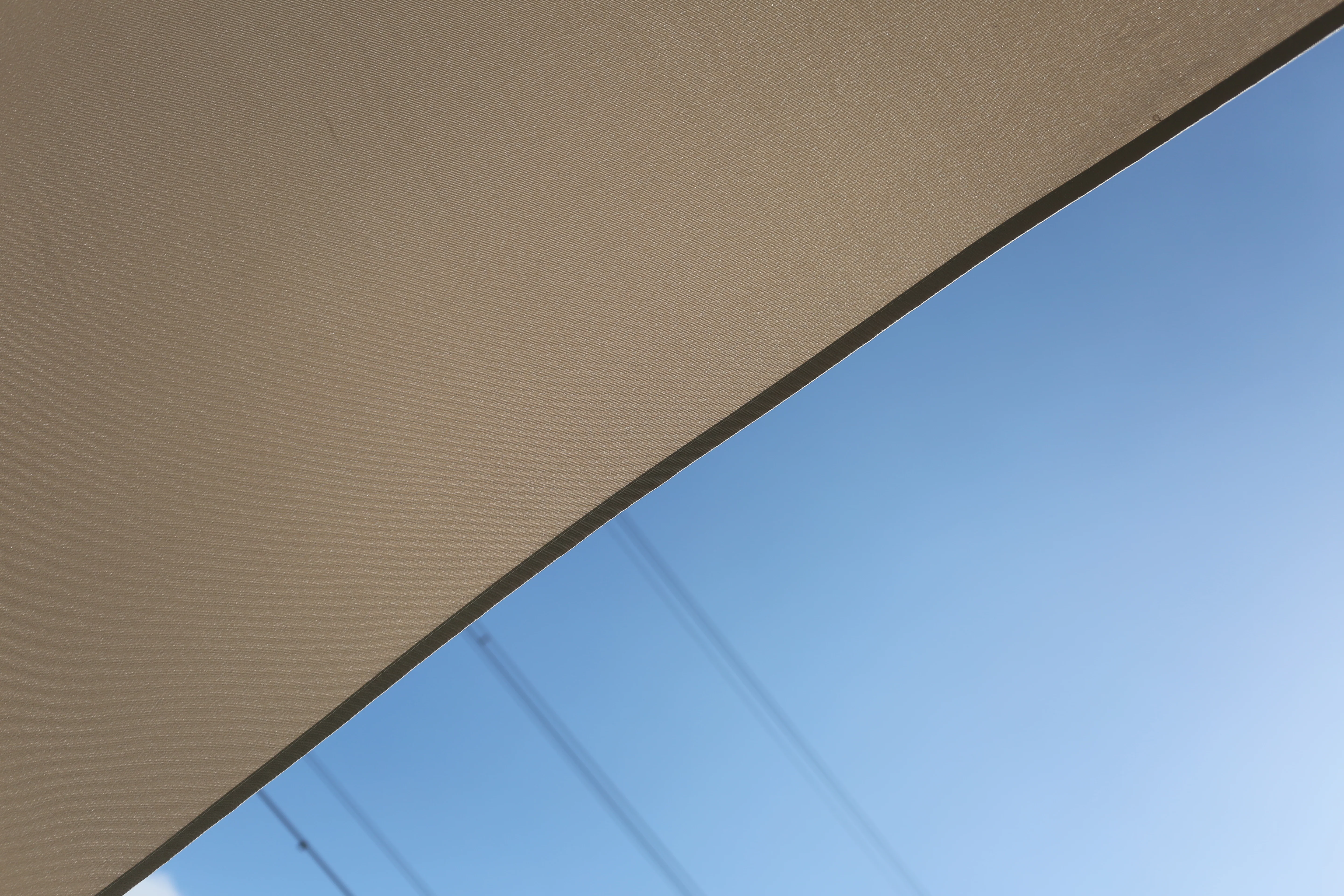 ENJOi Royal Round Aluminium 3m Taupe Parasol - Image 6