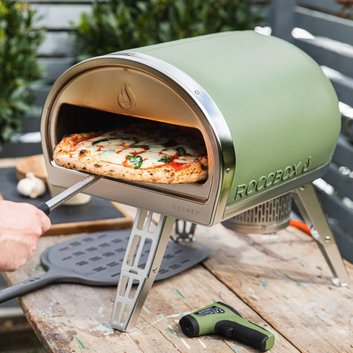 Gozney Roccbox Gas Burning Pizza Oven Olive Green - Image 4